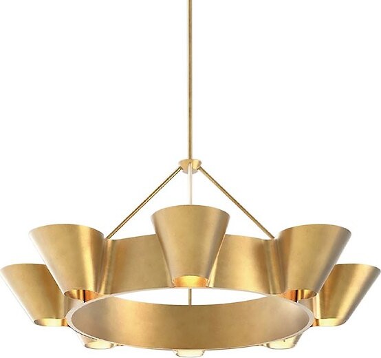 Hudson Valley Lighting Reeve Chandelier in Gold Size: 8 light