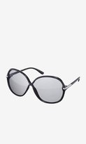 Thumbnail for your product : Express Oversized Round Crisscross Sunglasses