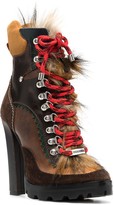 Thumbnail for your product : DSQUARED2 Shearling Hiking-Style Boots