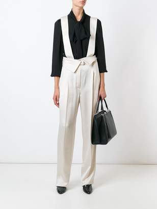 Lanvin dungaree effect trousers