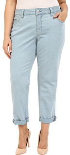 Jag Jeans Plus Size Alex Relaxed Boyfriend Jeans in Supra Colored Denim Mineral Pool