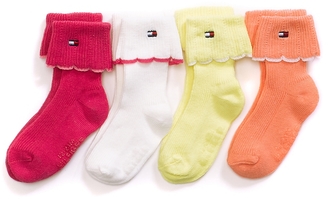 Tommy Hilfiger Final Sale- Infant Cuffed Socks 4pk