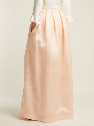 Andrew Gn Full Silk-organza Skirt - Light Pink