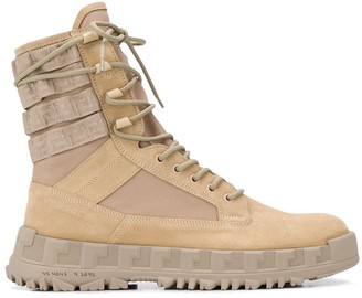 Combat boots versace Clearance