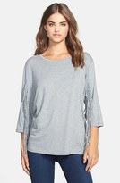 Thumbnail for your product : Vince Camuto Fringe Drop Shoulder Tee