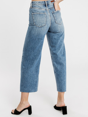 Articles of Society Sophie Wide Leg Jeans in Mid Authentic Blue Denim