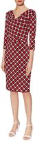 Thumbnail for your product : Gina Bacconi Check And Spot Print Jersey Dress