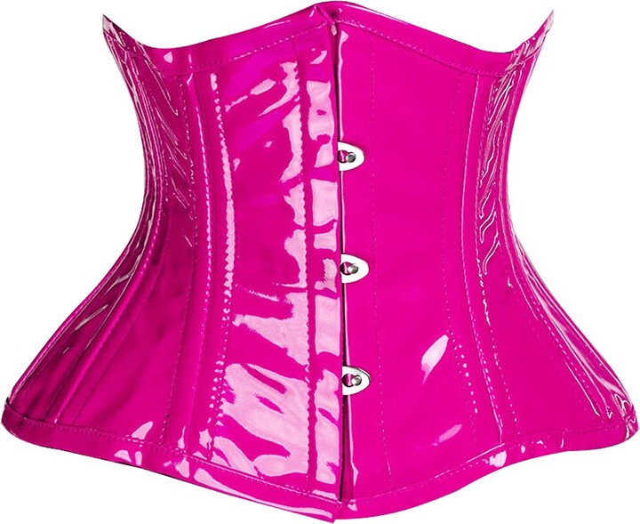 Orchard Corset CS-201 Red PVC Underbust - size 18 at