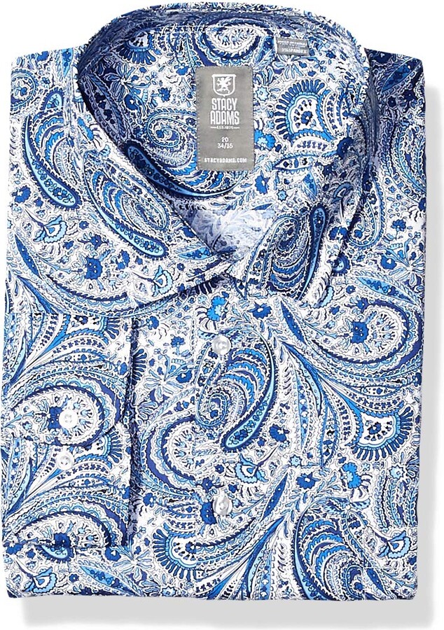 big and tall paisley dress shirt