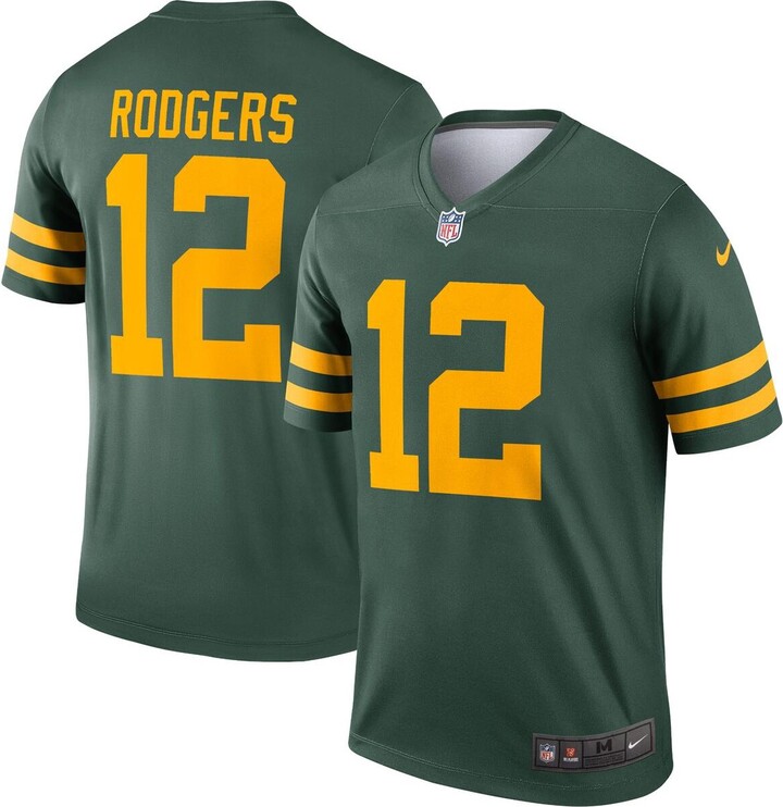 Nike Men's Aaron Rodgers Green Green Bay Packers Alternate Legend Player  Jersey - ShopStyle Shirts