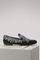 Tiger leather loafers 