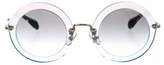Thumbnail for your product : Miu Miu Round Glitter Sunglasses