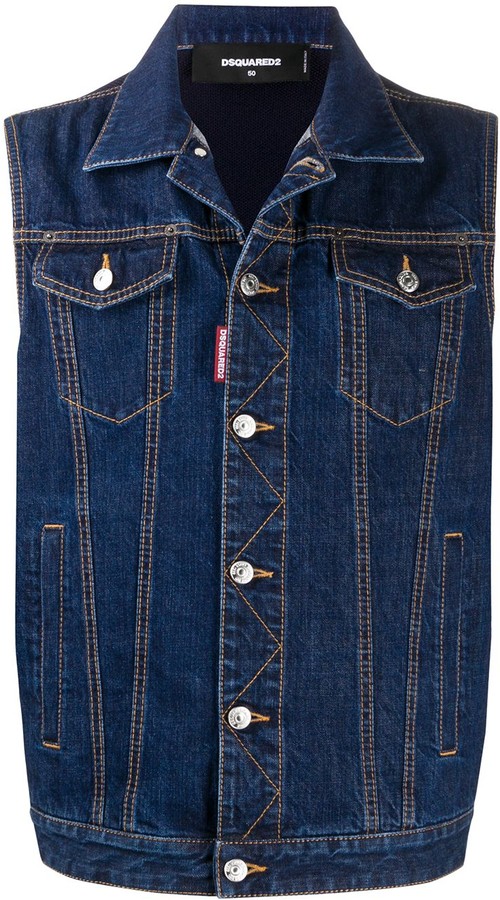 sleeveless jeans jackets for mens online