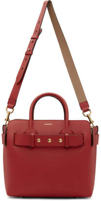 Burberry Red Small Belt Tote