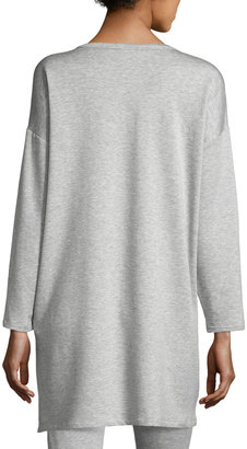 Eileen Fisher Long-Sleeve Fleece Tunic with Drama Pocket, Petite