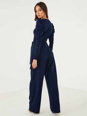 quiz navy blue jumpsuit