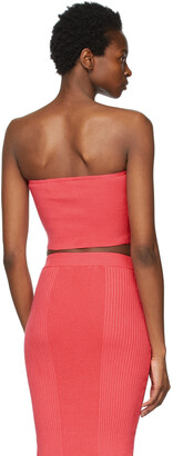 Victor Glemaud Pink Knit Tube Top