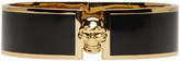 Thumbnail for your product : Alexander McQueen Black Skull Button Cuff