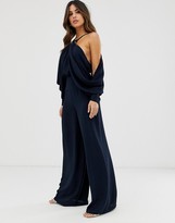 Thumbnail for your product : ASOS EDITION drape sleeve jumpsuit with ring detail