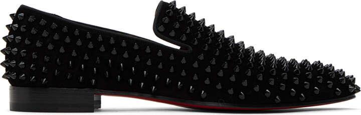 Christian Louboutin Dandelion Spikes Suede Loafers