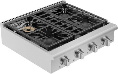 Empava 30 in. 4 Burners Slide-in Natural Gas Cooktop Range Top, in Stainless Steel, with LP Convertible, 18K BTU Power Burner