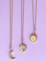 Thumbnail for your product : Andrea Fohrman Diamond Crescent Phases of the Moon Yellow Gold Necklace