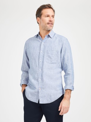 Gramercy Classic Fit Linen Shirt in Dobby