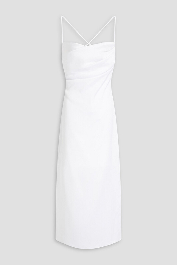Rasario Draped satin midi dress