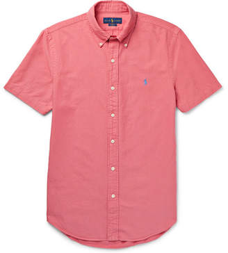 Polo Ralph Lauren Slim-fit Button-down Collar Garment-dyed Cotton Oxford Shirt