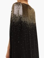 Thumbnail for your product : Givenchy Sequinned Silk-chiffon Cape - Black Gold