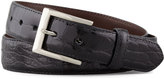 Thumbnail for your product : W.KLEINBERG Glazed Alligator Belt, Black