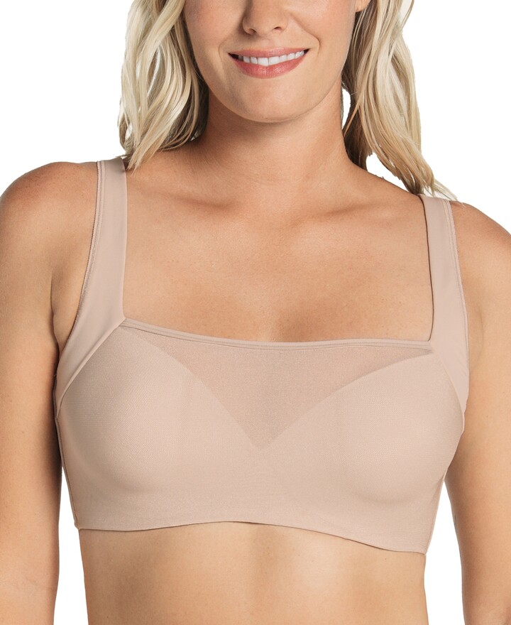 Leonisa Memory Foam Push Up Bra Underwire Bustier - Strappy Front Bras for  Women Beige at  Women's Clothing store