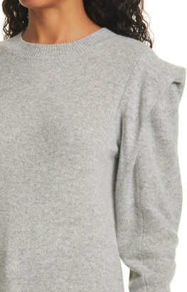 Frame Kennedy Folded Shoulder Cashmere Sweater