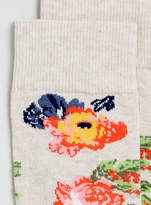 Thumbnail for your product : Topman Oat Floral Knitted Socks