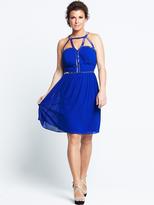 Thumbnail for your product : Coleen Gold Trim Strappy Dress