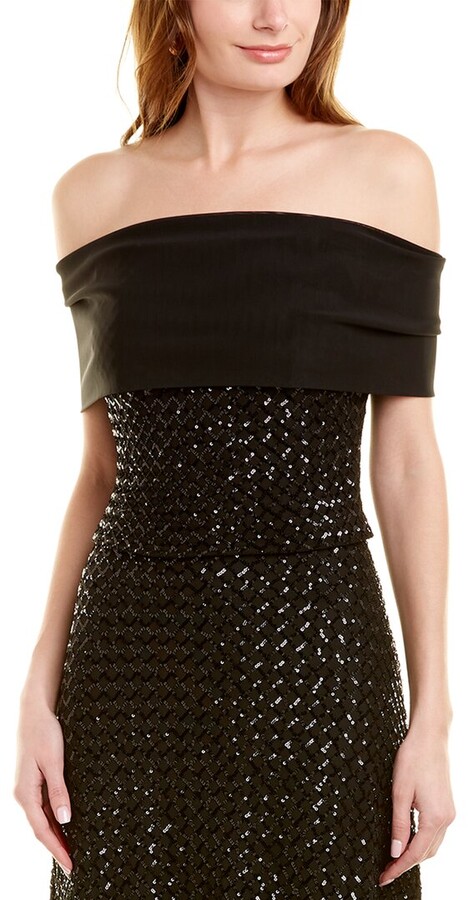 Details about   Sale Bustier Low-Cut Wine Black Sequin Pencil Skirt Strapless 155 mv Dress S M L