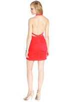 Thumbnail for your product : Adrianna Papell Hailey Logan by Juniors' Ruched Open-Back Halter Dress