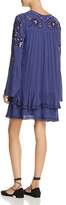 Thumbnail for your product : Parker Padma Bell-Sleeve Embroidered Dress