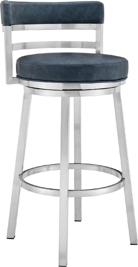 Armen Living Madrid Contemporary Counter Height Barstool