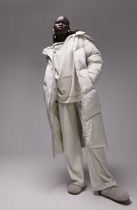 Topshop Longline Puffer Coat