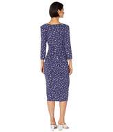 Thumbnail for your product : Nicole Miller Cowl Neck Tuck Dress