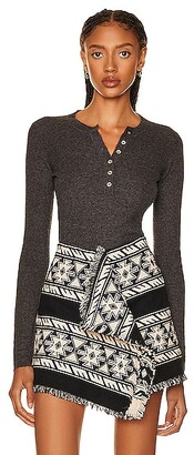Isabel Marant Etoile Faustine Top in Charcoal