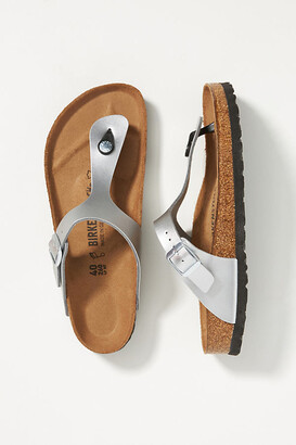 Birkenstock Gizeh Sandals Silver - ShopStyle