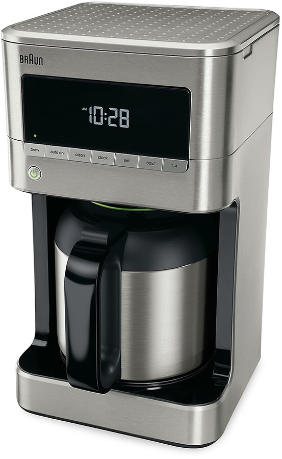 Braun BrewSense Stainless Steel 10c Thermal Carafe Drip Coffee Maker with  PureFlavor System - ShopStyle