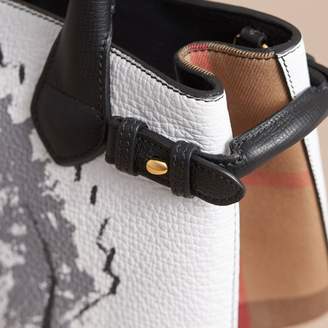 Burberry The Small Banner in Leather with Pallas Heads Print