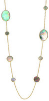 Thumbnail for your product : Ippolita Polished Rock Candy Black Shell & 18K Yellow Gold Circle Oval Station Necklace