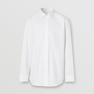 Burberry Classic Fit Monogram Motif Cotton Oxford Shirt