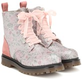 Thumbnail for your product : MonnaLisa Glitter leather ankle boots
