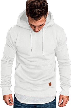 White Hoodie Black Sleeves | Shop the world's largest collection of fashion  | ShopStyle UK