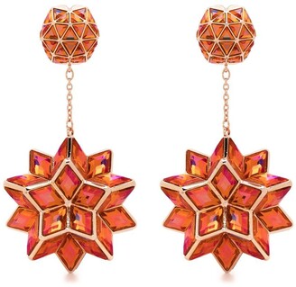 Swarovski Cuiosa geometric-cut drop earrings